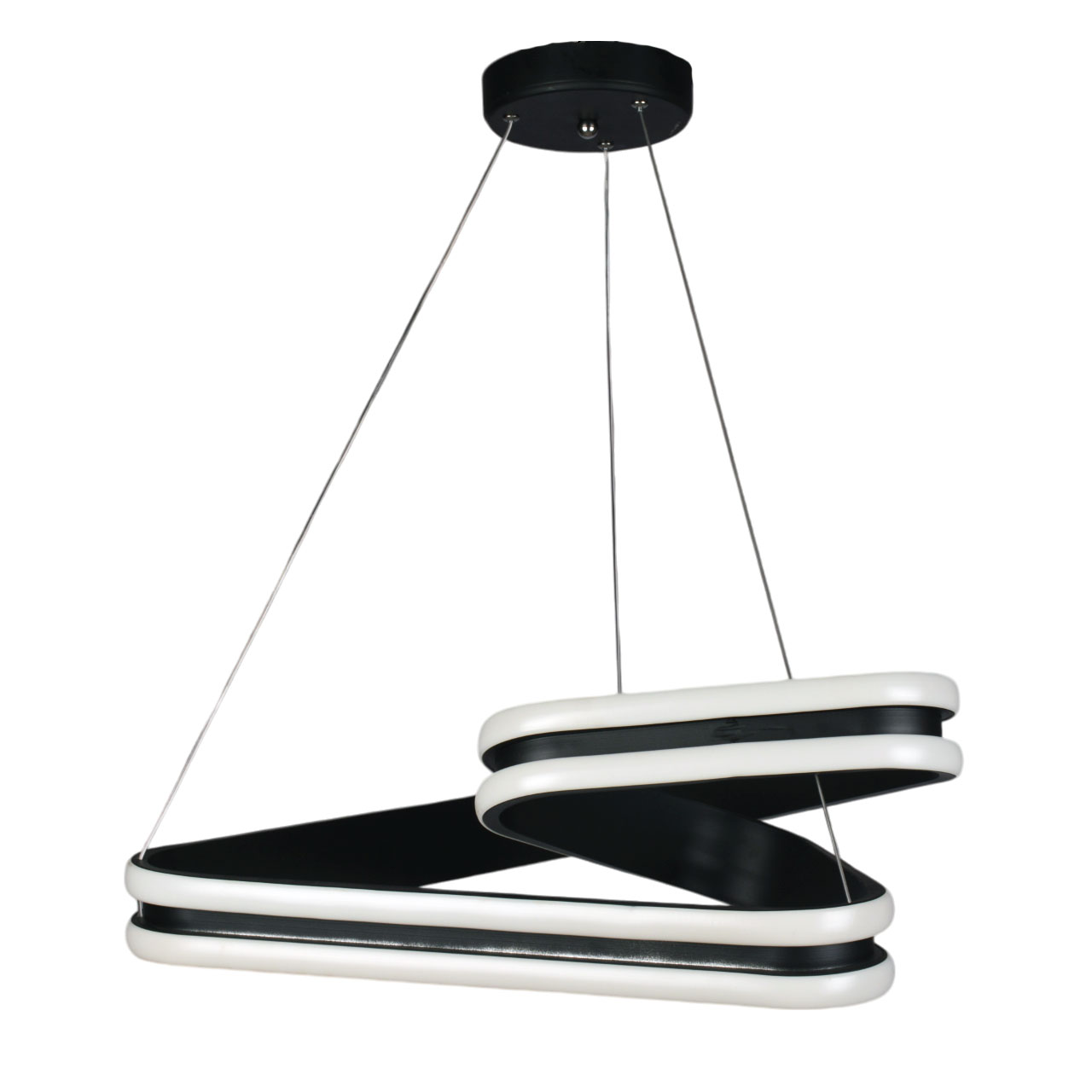 لوستر مدرن سقفی اتاق چشمه نور مدل A6413/2BK ریموت دار