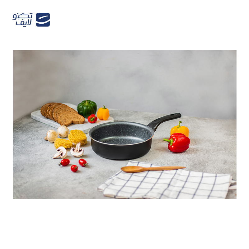 تابه تکدسته تکنو مدل آنتیک سایز 18 بدون درب تابه تکدسته تکنو مدل آنتیک سایز 18 بدون درب