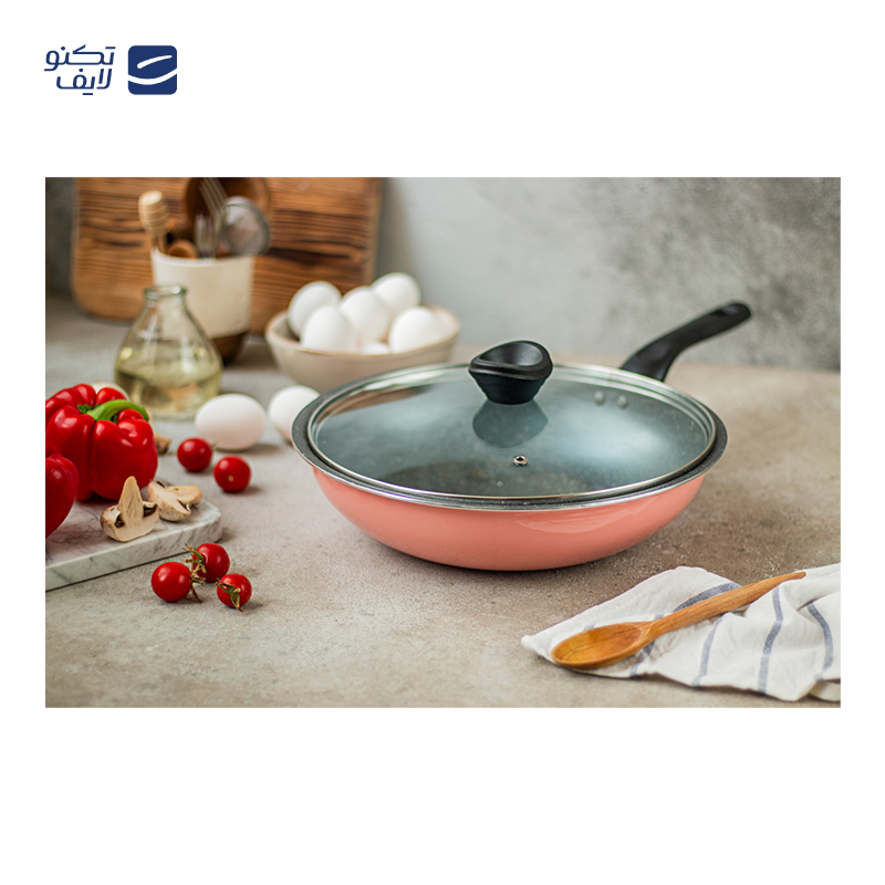 تابه تکدسته تکنو مدل وٌک سایز 24با درب تابه تکدسته تکنو مدل وٌک سایز 24با درب