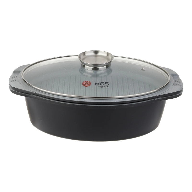 تابه گریل ام جی اس مدل دو طبقه سایز 38 تابه گریل ام جی اس مدل دو طبقه سایز 38