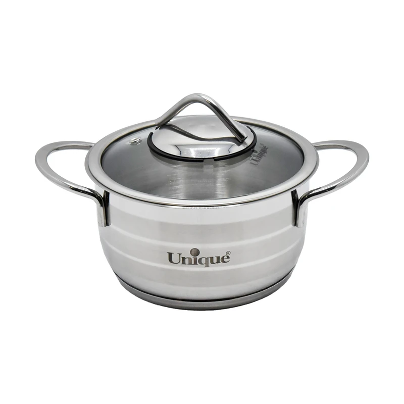 قابلمه یونیک مدل استیل کد 9903 سایز 16 قابلمه یونیک مدل استیل کد 9903 سایز 16