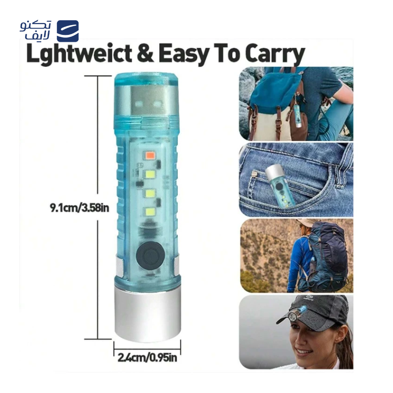 چراغ قوه دستی مدل شارژی کد USB ZJ-023