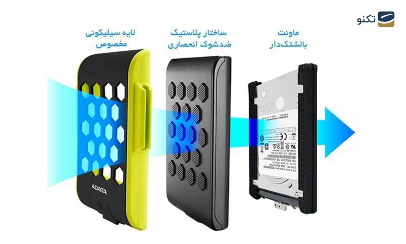 هارد اکسترنال ای دیتا مدل HD720 ظرفیت 2 ترابایت