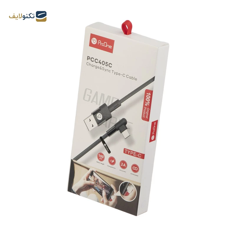 کابل تبدیل USB به USB-C پرووان مدل PCC405C طول 1 متر  کابل تبدیل USB به USB-C پرووان مدل PCC405C طول 1 متر