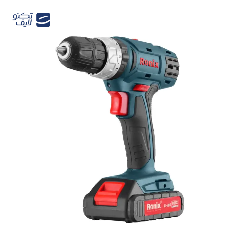 مجموعه 53 عدی دریل شارژی رونیکس مدل 8018 مجموعه 53 عدی دریل شارژی رونیکس مدل 8018