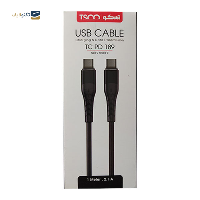 gallery- کابل دو سر تایپ سی تسکو مدل TC PD 189 به طول 1 متر-gallery-0-TLP-5062_721bf5ab-0e07-4f92-971a-f21165a593ec.png gallery- کابل دو سر تایپ سی تسکو مدل TC PD 189 به طول 1 متر-gallery-0-TLP-5062_721bf5ab-0e07-4f92-971a-f21165a593ec.png