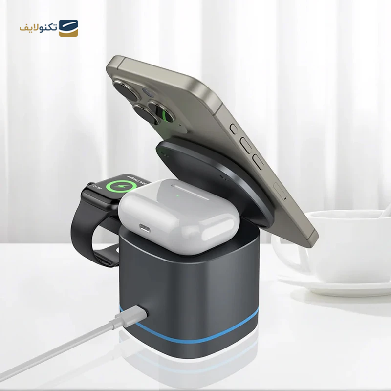 شارژر مغناطیسی پاوا مدل PW-MG31IPWA-BK شارژر مغناطیسی پاوا مدل PW-MG31IPWA-BK