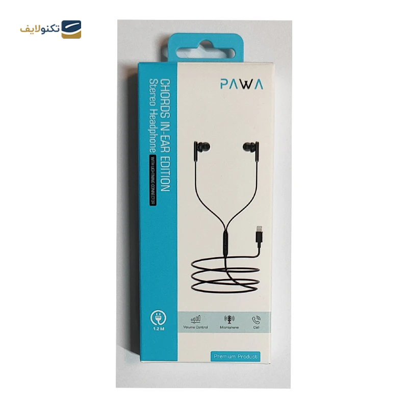 هندزفری سیمی پاوا مدل Chords درگاه لایتنینگ هندزفری سیمی پاوا مدل Chords درگاه لایتنینگ