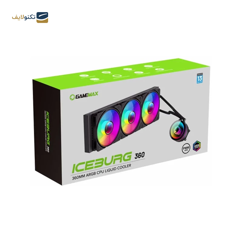 سیستم خنک کننده آبی گیم مکس مدل IceBurg 360 Infinity  سیستم خنک کننده آبی گیم مکس مدل IceBurg 360 Infinity