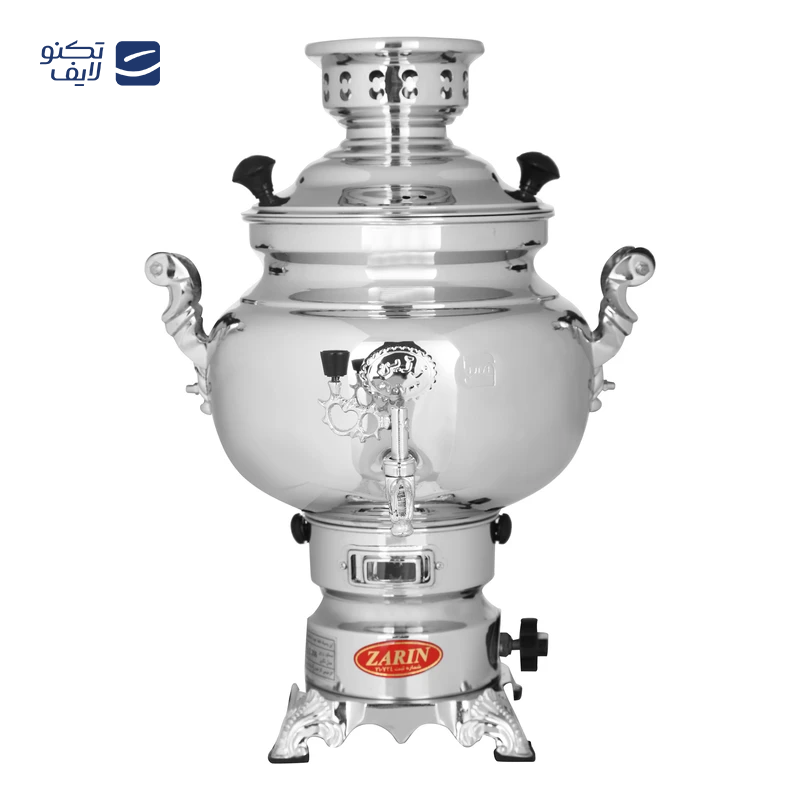 سماور گازی زرین مدل دینا کد 204 ظرفیت 6 لیتر