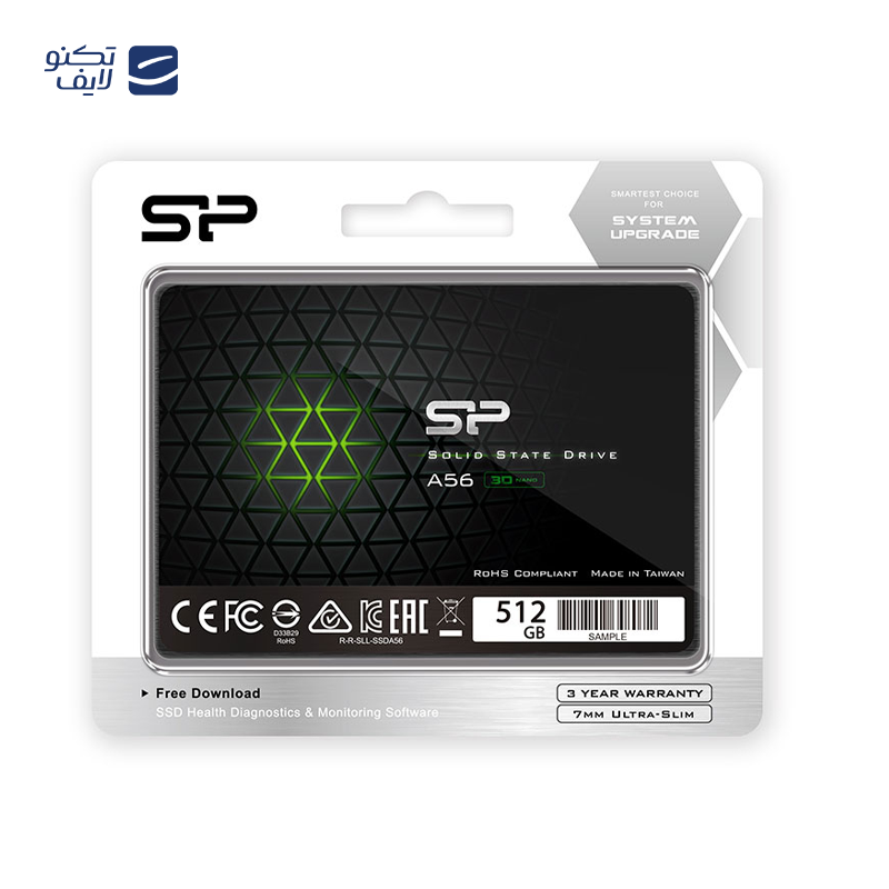 اس اس دی اینترنال سیلیکون پاور مدل A56 ظرفیت 512 گیگابایت اس اس دی اینترنال سیلیکون پاور مدل A56 ظرفیت 512 گیگابایت