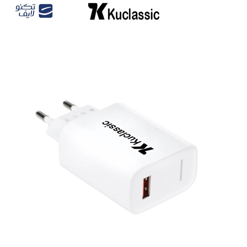 شارژر دیواری 20 وات کوکلاسیک مدل C-3 به همراه کابل USB-C شارژر دیواری 20 وات کوکلاسیک مدل C-3 به همراه کابل USB-C