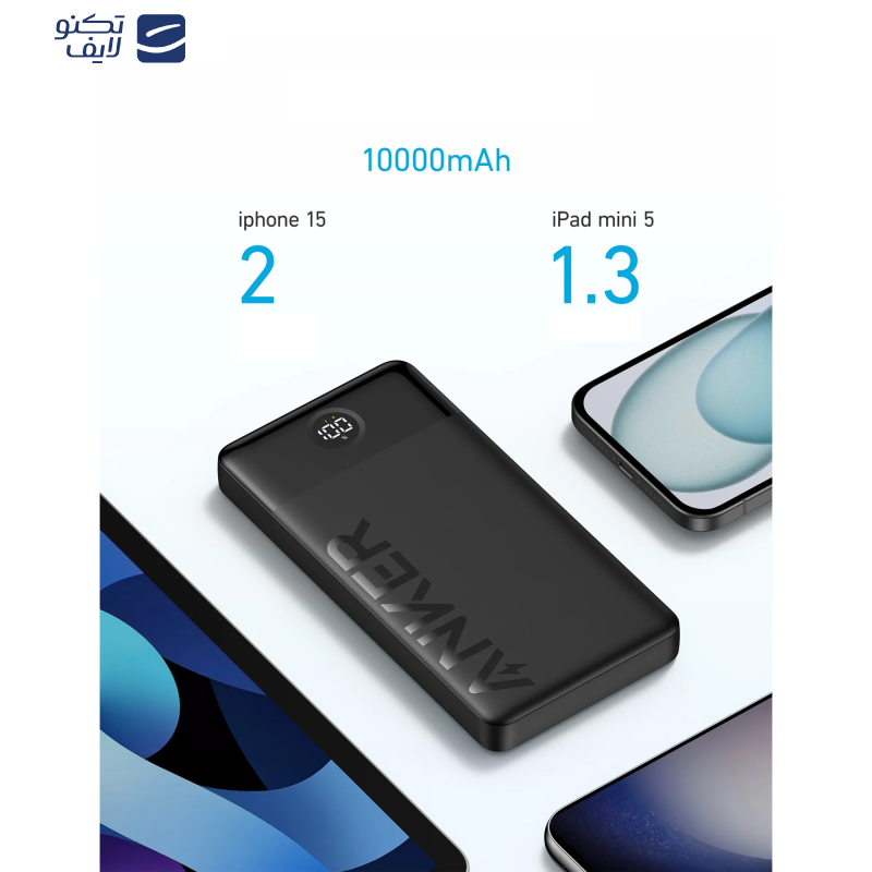 پاوربانک انکر مدل A1237 ظرفیت 10000 میلی آمپر ساعت پاوربانک انکر مدل A1237 ظرفیت 10000 میلی آمپر ساعت