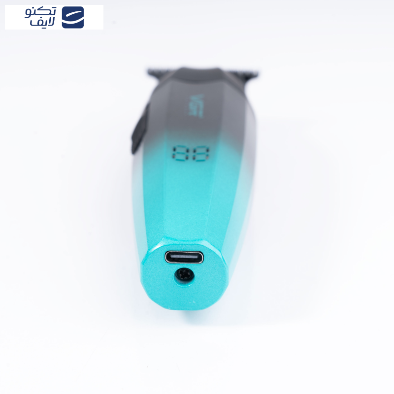 ماشین اصلاح موی سر و صورت وی جی ار مدل V-906، اصلاح به صورت صفر زن، خط زن، منبع انرژی باتری، تکنولوژی اصلاح به صورت تریمر، به همراه کابل شارژ USB، برس تمیزکننده، روغن و محافظ، عملکرد توربو ماشین اصلاح موی سر و صورت وی جی ار مدل V-906، اصلاح به صورت صفر زن، خط زن، منبع انرژی باتری، تکنولوژی اصلاح به صورت تریمر، به همراه کابل شارژ USB، برس تمیزکننده، روغن و محافظ، عملکرد توربو