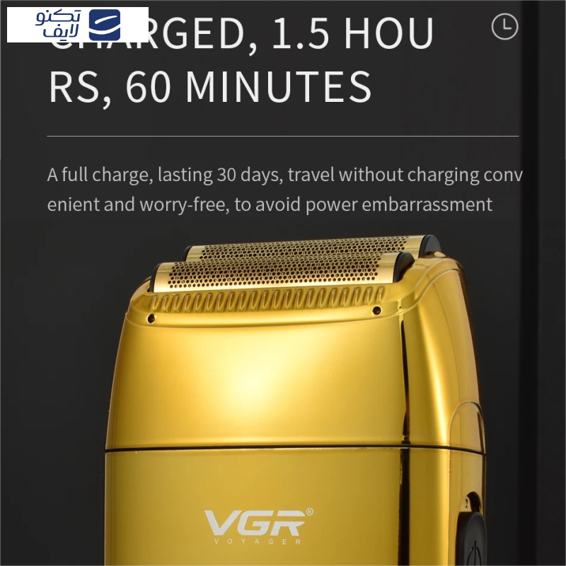 ماشین اصلاح موی صورت وی جی ار مدل V-399، استفاده به صورت خشک و مرطوب، منبع انرژی باتری ، تکنولوژی اصلاح به صورت فویلی، مدت زمان شارژ 180 دقیقه و مدت زمان استفاده پس از شارژ 200 دقیقه، به همراه برس تمیزکننده، جنس تیغه از تیتانیوم ماشین اصلاح موی صورت وی جی ار مدل V-399، استفاده به صورت خشک و مرطوب، منبع انرژی باتری ، تکنولوژی اصلاح به صورت فویلی، مدت زمان شارژ 180 دقیقه و مدت زمان استفاده پس از شارژ 200 دقیقه، به همراه برس تمیزکننده، جنس تیغه از تیتانیوم