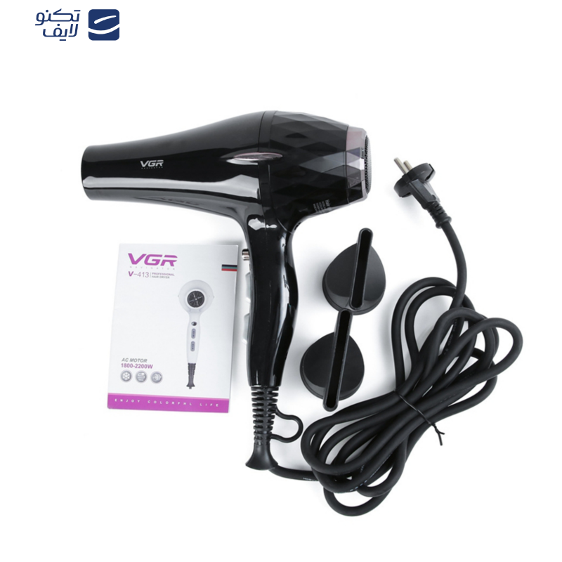 سشوار حرفه ای وی جی ار مدل V-413 سشوار حرفه ای وی جی ار مدل V-413