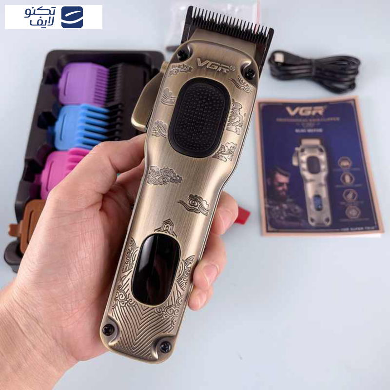 ماشین اصلاح موی سر و صورت وی جی ار شارژی مدل V-027 ماشین اصلاح موی سر و صورت وی جی ار شارژی مدل V-027