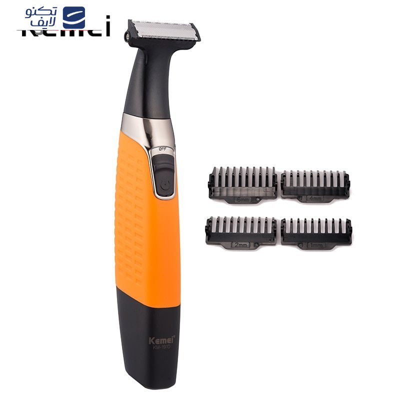 ماشین اصلاح صورت و ابرو کیمی مدل KM-1910، استفاده خشک و مرطوب، منبع انرژی باتری، تکنولوژی اصلاح به صورت برش مستقیم، اندازه اصلاح 0 تا 9 میلیمتر، مدت زمان شارژ 480 دقیقه و مدت زمان استفاده پس از شارژ 60 دقیقه، به همراه روغن، با قابلیت شستوشو ماشین اصلاح صورت و ابرو کیمی مدل KM-1910، استفاده خشک و مرطوب، منبع انرژی باتری، تکنولوژی اصلاح به صورت برش مستقیم، اندازه اصلاح 0 تا 9 میلیمتر، مدت زمان شارژ 480 دقیقه و مدت زمان استفاده پس از شارژ 60 دقیقه، به همراه روغن، با قابلیت شستوشو