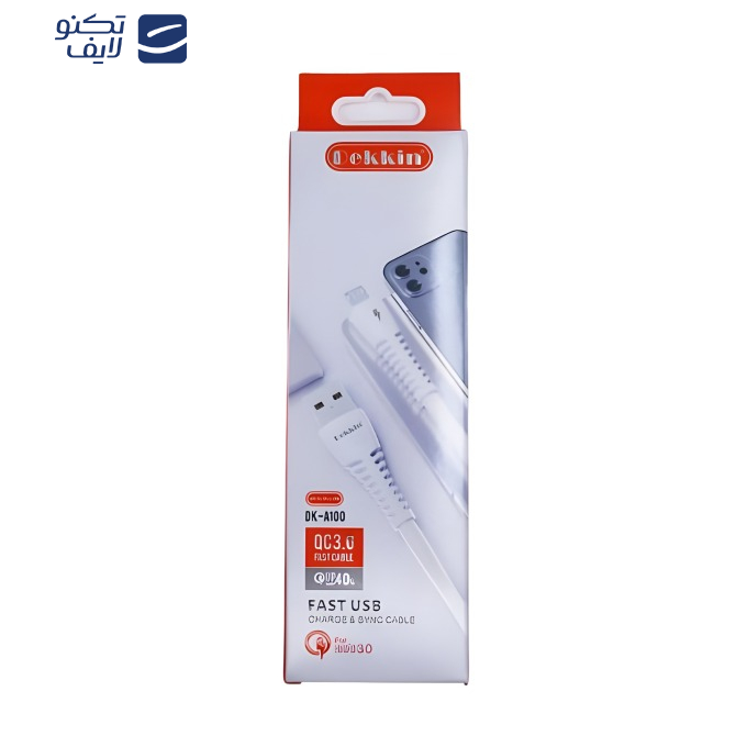 کابل تبدیل USB به microUSB دکین مدل A-100 طول 1 متر کابل تبدیل USB به microUSB دکین مدل A-100 طول 1 متر