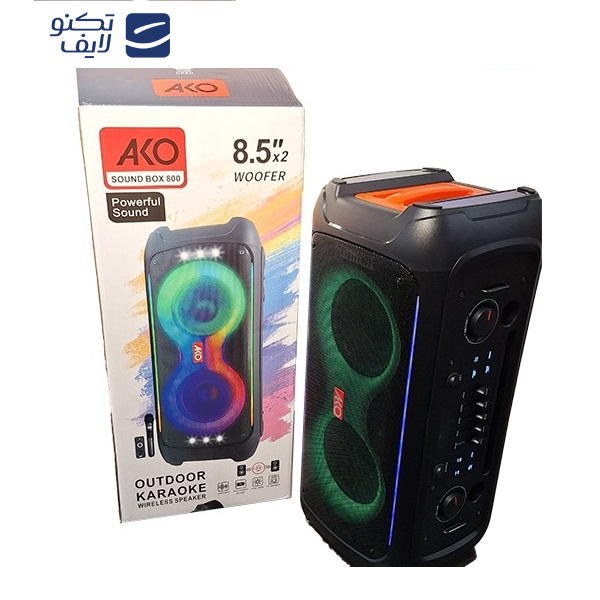اسپیکر بلوتوثی قابل حمل آکو مدل SOUND BOX 800 اسپیکر بلوتوثی قابل حمل آکو مدل SOUND BOX 800