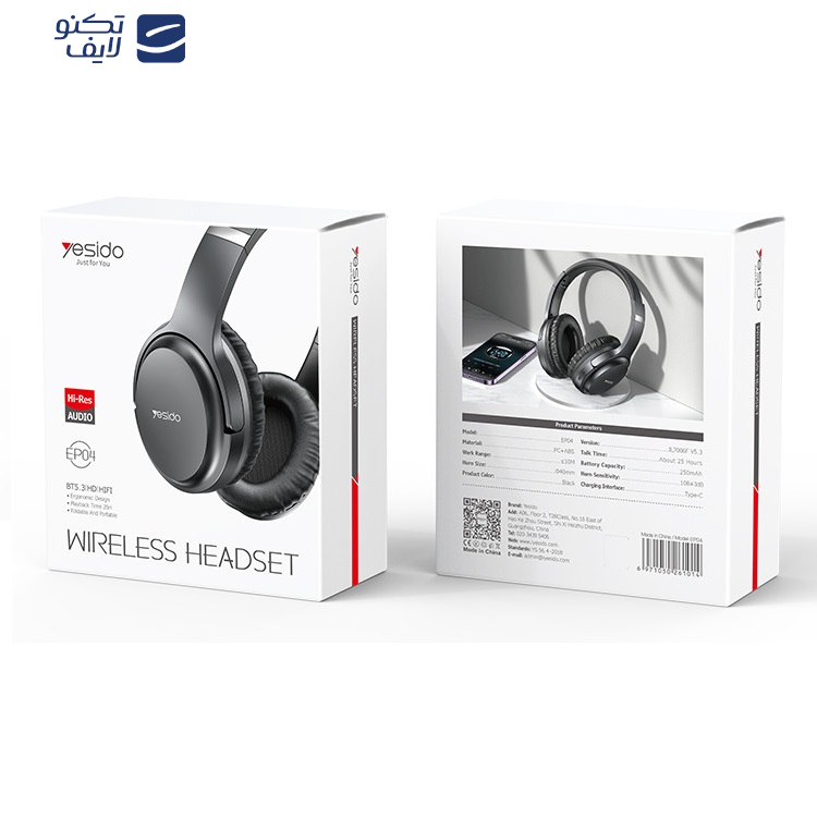 هدست بی سیم یسیدو مدل EP04 هدست بی سیم یسیدو مدل EP04