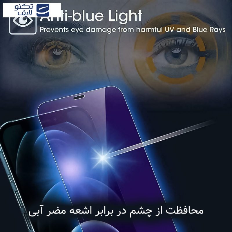 محافظ صفحه نمایش آنتی بلو راک اسپیس مدل Shield مناسب برای گوشی موبایل  اپل Iphone 16 Pro Max محافظ صفحه نمایش آنتی بلو راک اسپیس مدل Shield مناسب برای گوشی موبایل  اپل Iphone 16 Pro Max