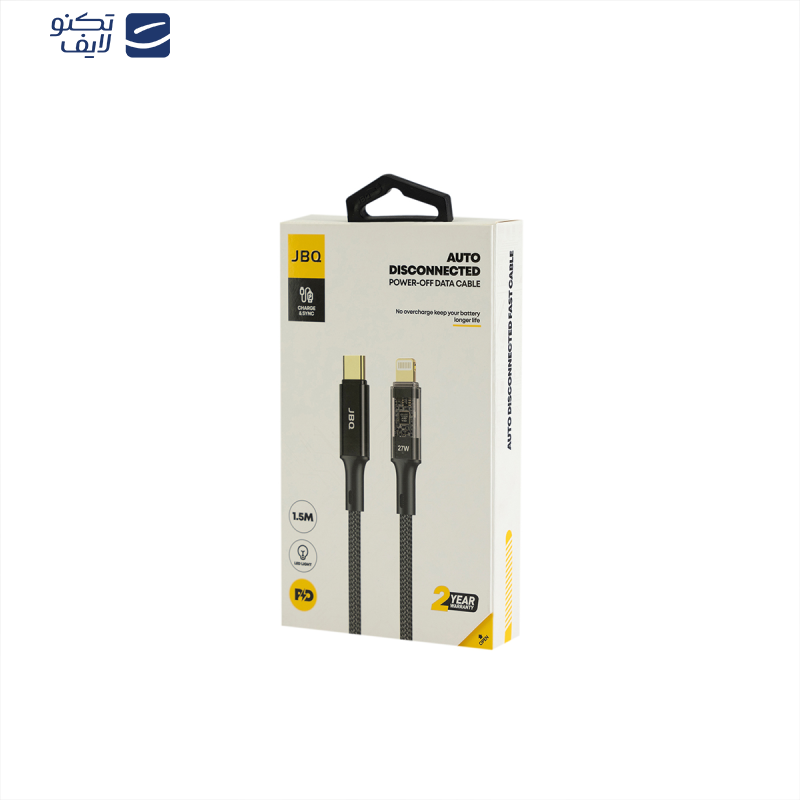 کابل تبدیل USB-C به لایتنینگ جی بی کیو مدل CA-720 طول 1.5 متر