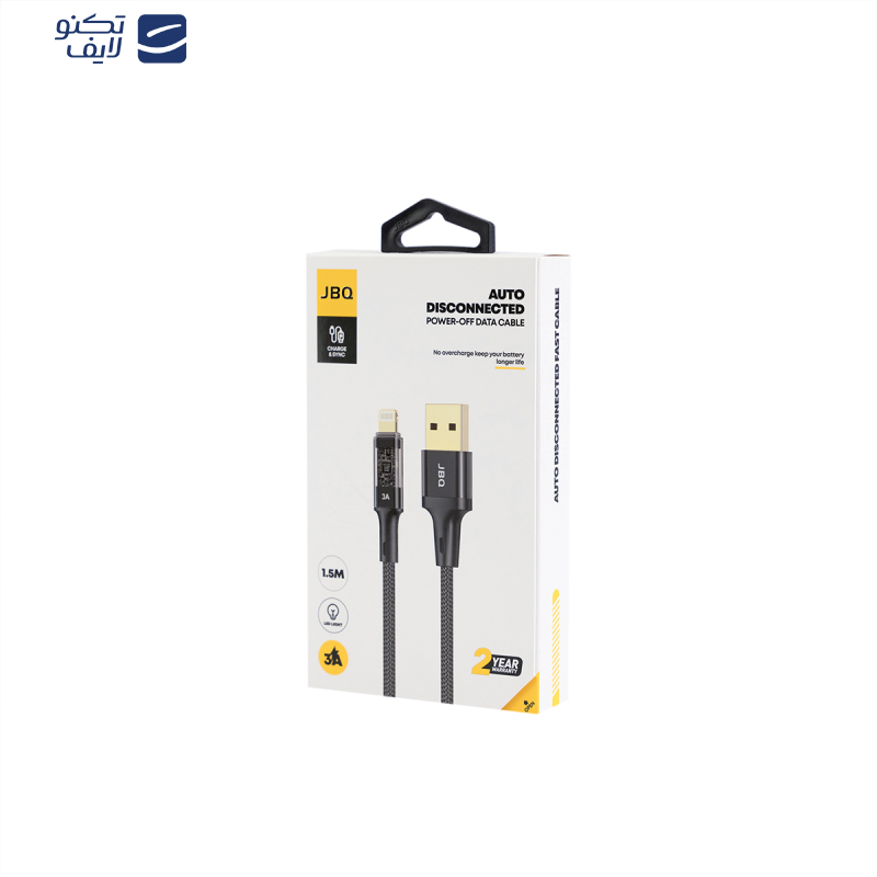 کابل تبدیل USB-C به لایتنینگ جی بی کیو مدل CA-728 طول 1.5 متر کابل تبدیل USB-C به لایتنینگ جی بی کیو مدل CA-728 طول 1.5 متر