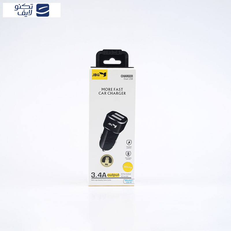 شارژر فندکی 34 وات جی بی کیو مدل CN-45 TYPE C شارژر فندکی 34 وات جی بی کیو مدل CN-45 TYPE C