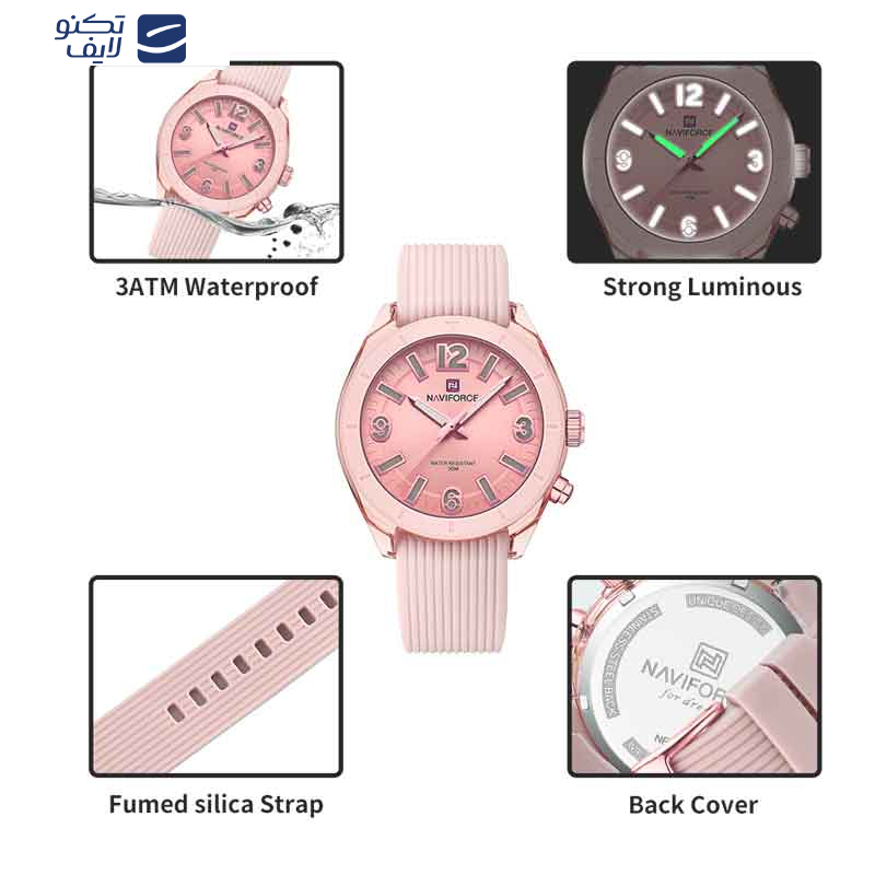 ساعت مچی عقربه ای زنانه نیوی فورس مدل NF7103 P P