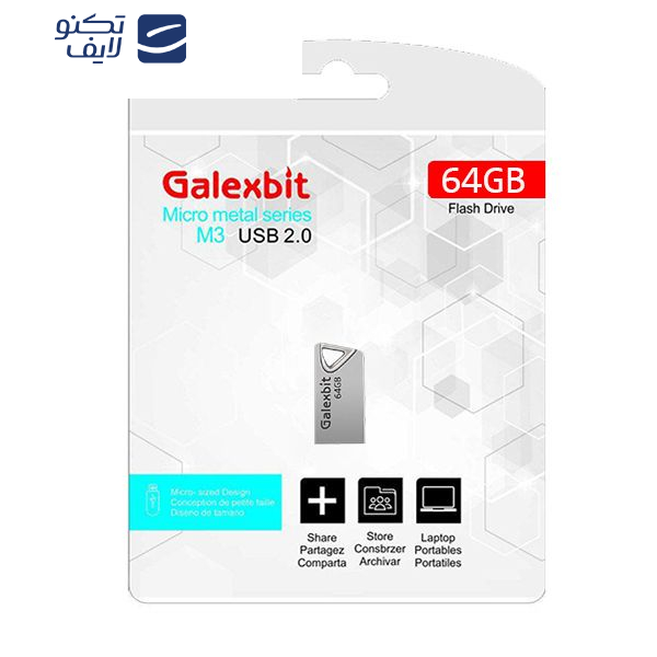 فلش مموری گلکسبیت مدل M3 ظرفیت 64 گیگابایت فلش مموری گلکسبیت مدل M3 ظرفیت 64 گیگابایت