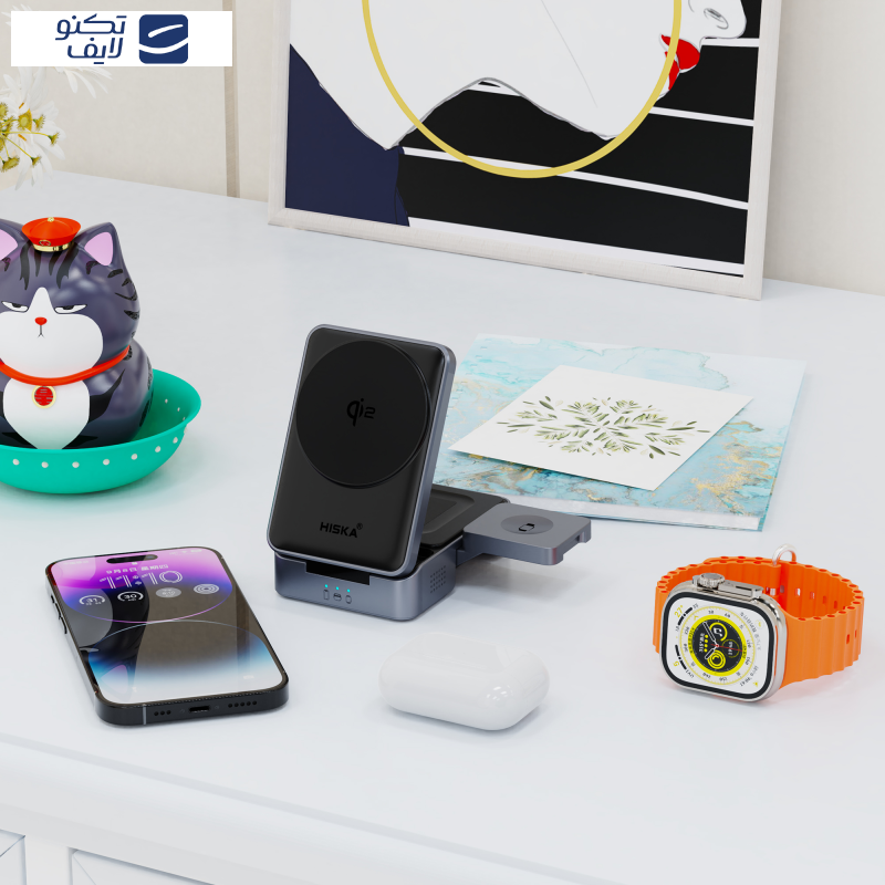 شارژر بی سیم هیسکا مدل HR-15 شارژر بی سیم هیسکا مدل HR-15