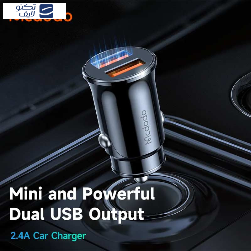 شارژر فندکی 12 وات مک دودو مدل CC-6602 شارژر فندکی 12 وات مک دودو مدل CC-6602