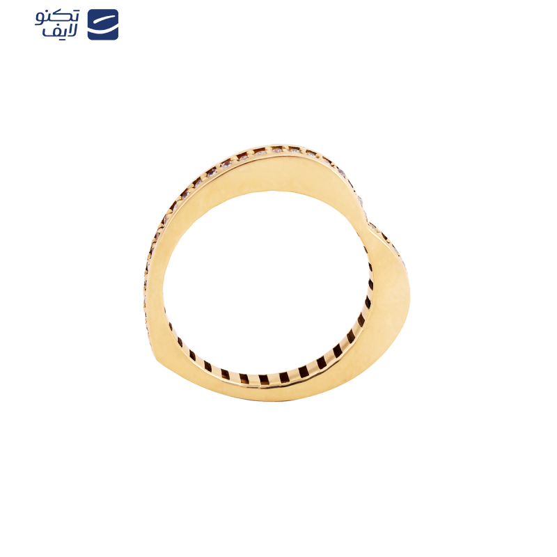 انگشتر طلا 18 عیار زنانه بان گالری مدل پیپا سنگی انگشتر طلا 18 عیار زنانه بان گالری مدل پیپا سنگی