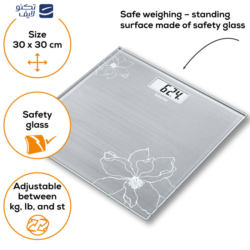 ترازو دیجیتال بیورر مدل Wellbeing GS10