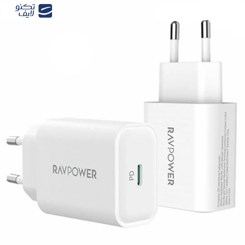 شارژر دیواری 25 وات راو پاور مدل RP-PC156 شارژر دیواری 25 وات راو پاور مدل RP-PC156