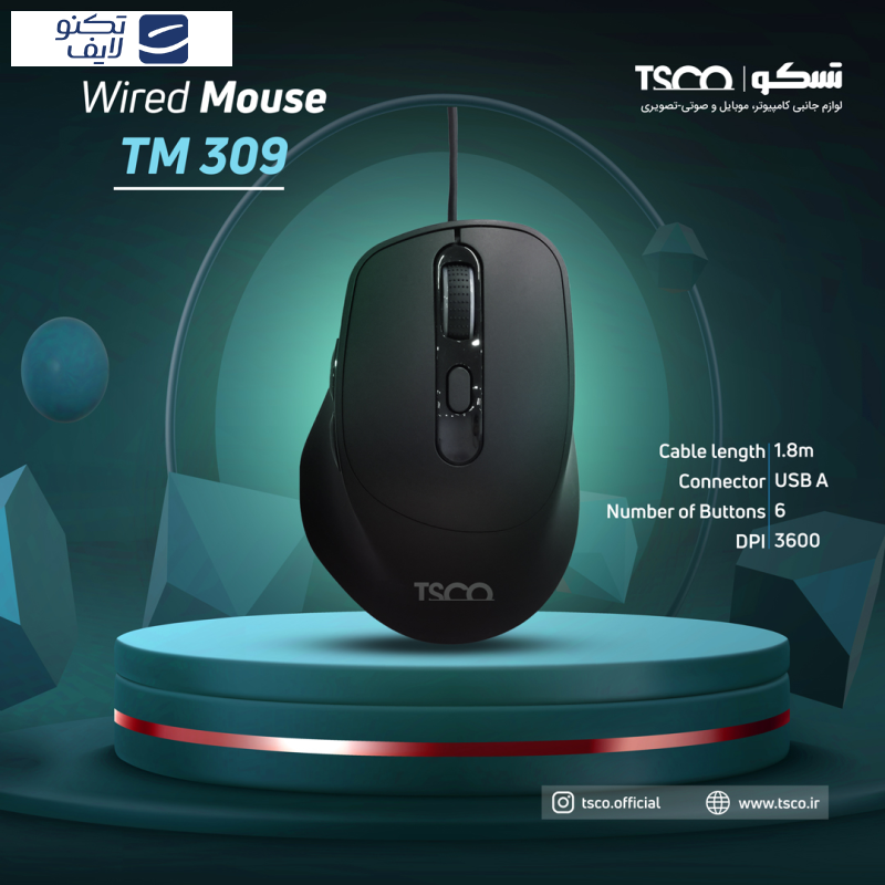 ماوس تسکو مدل TM 309 ماوس تسکو مدل TM 309