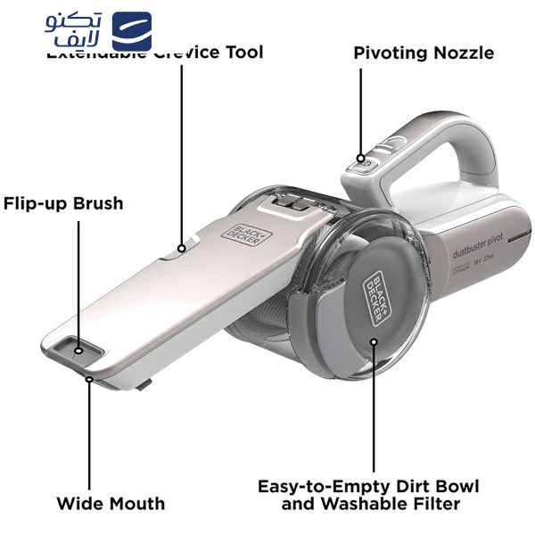 جارو شارژی دستی بلک اند دکر مدل PV1820LRGP جارو شارژی دستی بلک اند دکر مدل PV1820LRGP