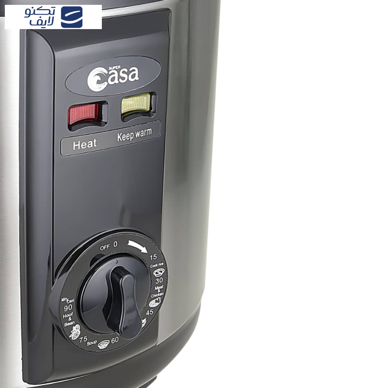 زودپز برقی سوپر کاسا مدل CA-108 گنجایش 8 لیتر زودپز برقی سوپر کاسا مدل CA-108 گنجایش 8 لیتر