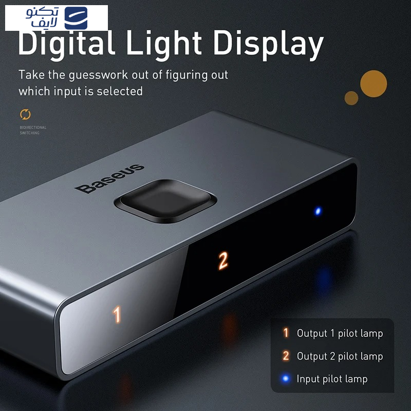 سوئیچ 1 به 2 HDMI بیسوس مدل HUBC0G  سوئیچ 1 به 2 HDMI بیسوس مدل HUBC0G