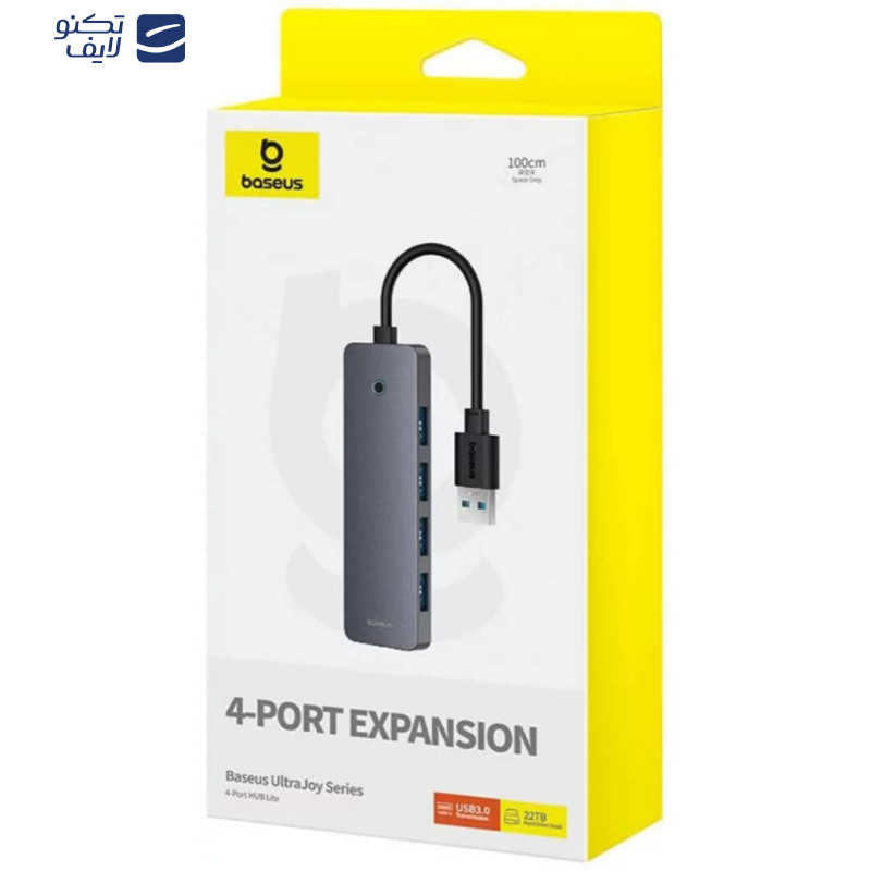 هاب 4 پورت USB 3.0 باسئوس مدل UltraJoy 100cm  هاب 4 پورت USB 3.0 باسئوس مدل UltraJoy 100cm