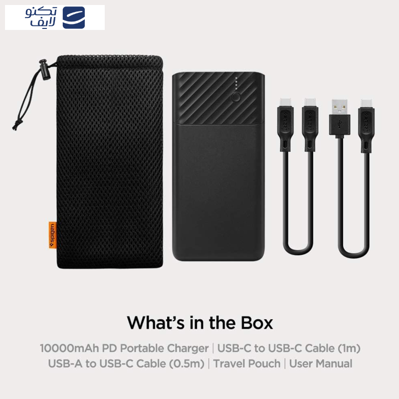 پاوربانک اسپیگن مدل PocketBoost ظرفیت 10000 میلی آمپر ساعت پاوربانک اسپیگن مدل PocketBoost ظرفیت 10000 میلی آمپر ساعت