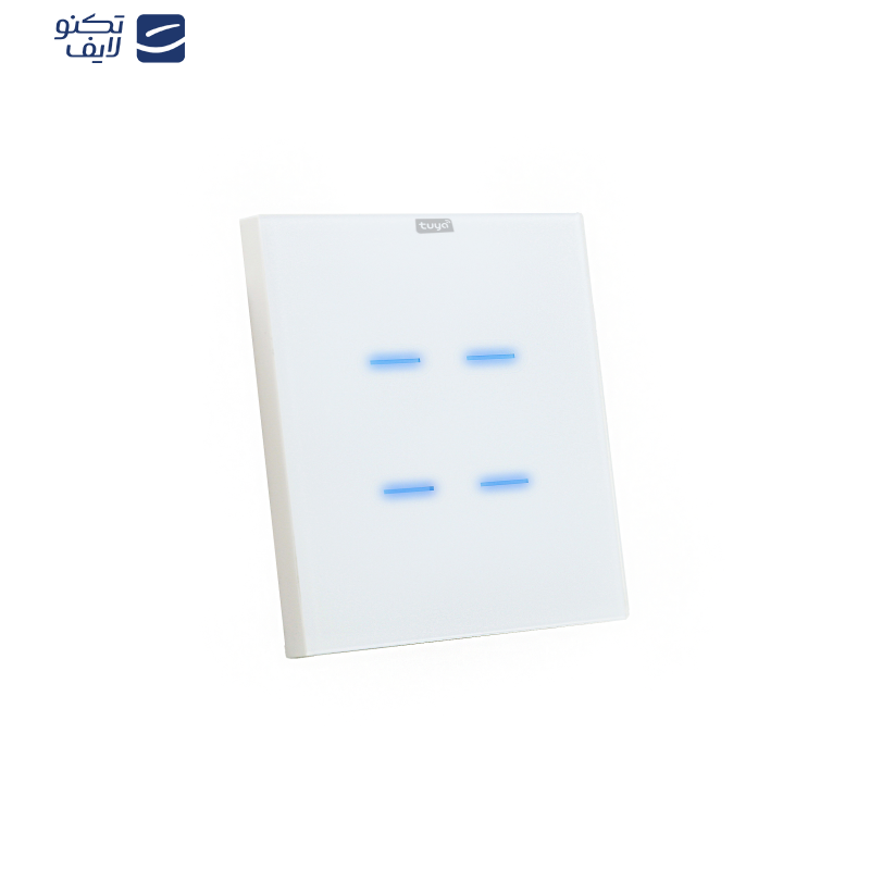 کلید هوشمند تویا مدل چهار پل طرح خط Wi Fi کلید هوشمند تویا مدل چهار پل طرح خط Wi Fi