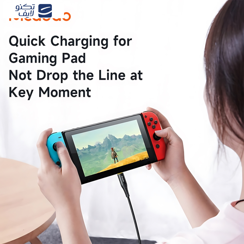 کابل تبدیل USB-C مک دودو مدل CA-3461 طول 1.8 متر کابل تبدیل USB-C مک دودو مدل CA-3461 طول 1.8 متر