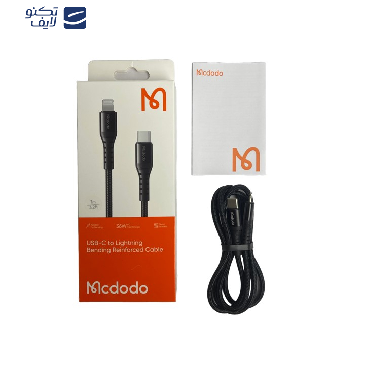 کابل تبدیل USB -C به لایتنینگ مک دودو مدل CA-563 طول 1 متر کابل تبدیل USB -C به لایتنینگ مک دودو مدل CA-563 طول 1 متر