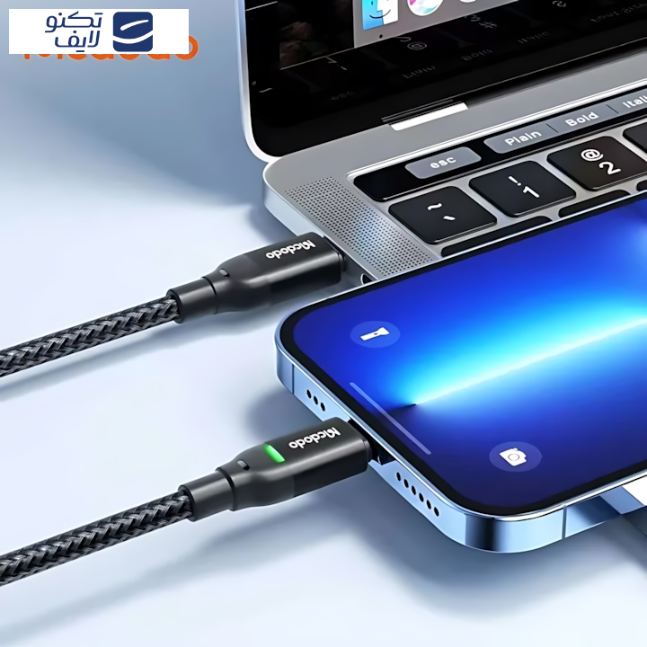 کابل تبدیل USB-C به لایتنینگ مک دودو مدل MC-CA-2720 36W PD طول 1.2 متر کابل تبدیل USB-C به لایتنینگ مک دودو مدل MC-CA-2720 36W PD طول 1.2 متر