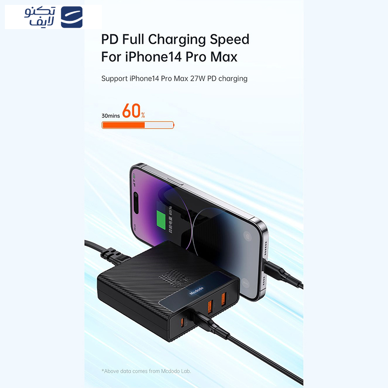 شارژر رو میزی مک دودو مدل CH-1802 طول 1.5 متر شارژر رو میزی مک دودو مدل CH-1802 طول 1.5 متر