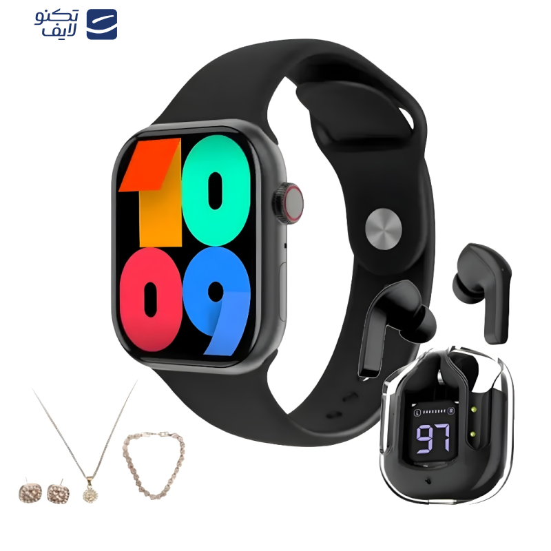 ساعت هوشمند ۴۱ میلی متری ویسمی مدل WS-X18 MINI به همراه هدفون ساعت هوشمند ۴۱ میلی متری ویسمی مدل WS-X18 MINI به همراه هدفون
