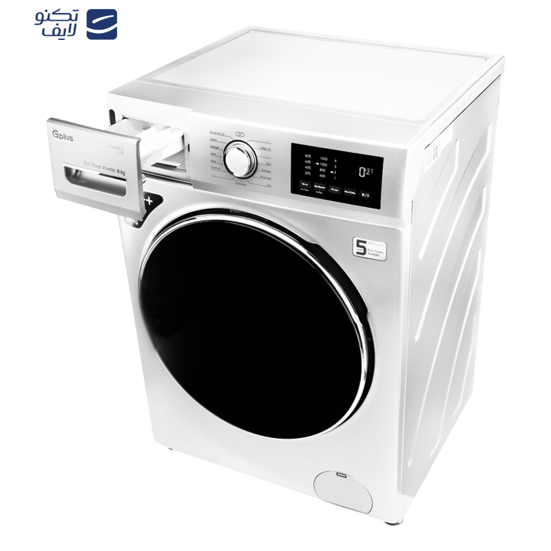 ماشین لباسشویی اتوماتیک جی پلاس مدل GWM-M822W ظرفیت 8 کیلوگرم ماشین لباسشویی اتوماتیک جی پلاس مدل GWM-M822W ظرفیت 8 کیلوگرم