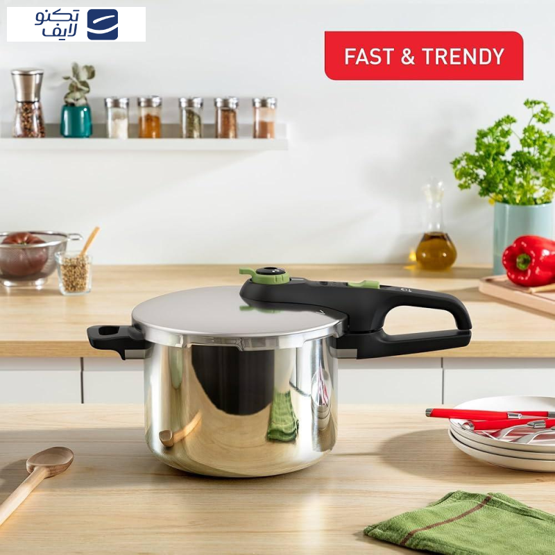 زودپز دوقلو تفال مدل Secure Trendy گنجایش 6 و 4 لیتر زودپز دوقلو تفال مدل Secure Trendy گنجایش 6 و 4 لیتر